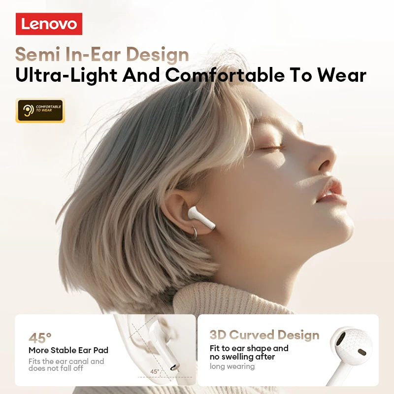New Lenovo LP2 Pro TWS Bluetooth V5.4 Earphones Deep Bass Surround Sound Headphones Built-in-mics For HD Call Workout Earbuds - Image 4