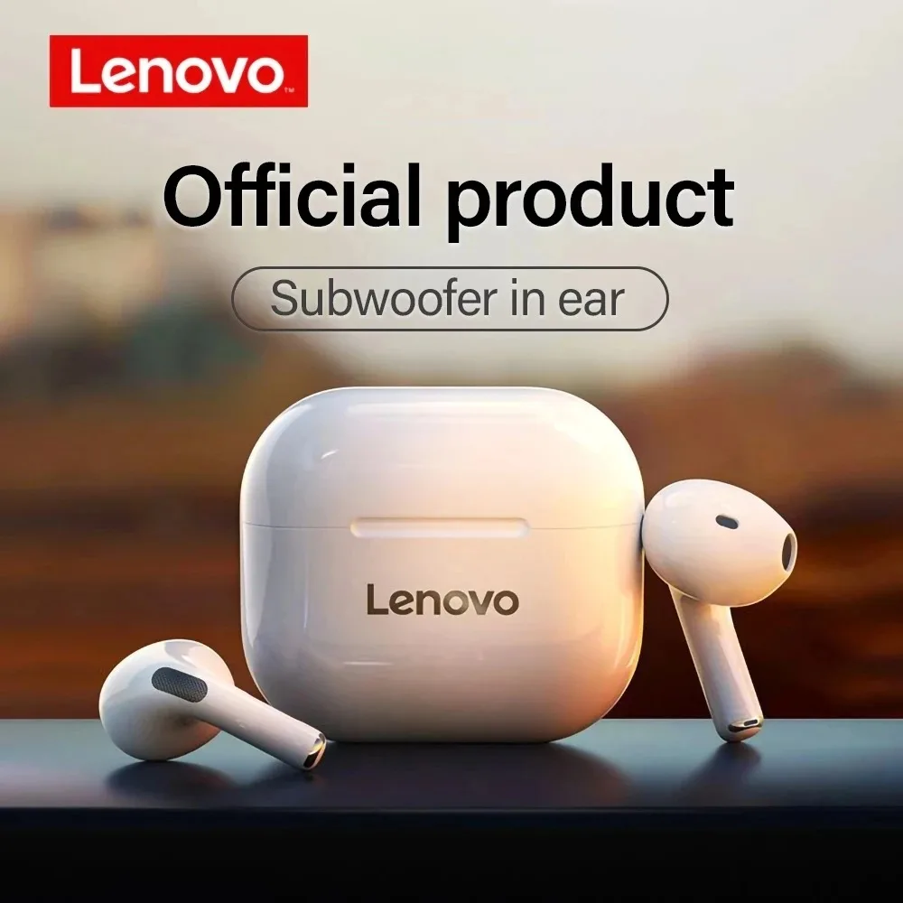 🎧New Lenovo LP40 Earphones TWS Wireless Bluetooth Earbuds Bass Touch Control Stereo Noise Reduction Long Standby Original